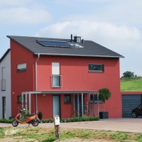 Einfamilienhaus mit versetztem Pultdach